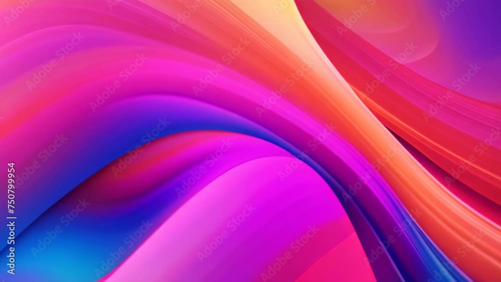 Poster abstract colorful background with smooth lines in it. 3d rendering, abstract background. colorful tw