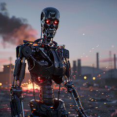 Evil Robot: Tomorrow's Threat - obrazy, fototapety, plakaty