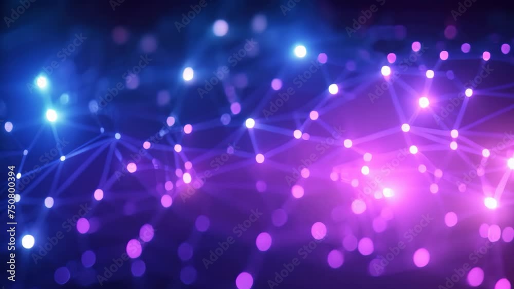 Poster abstract technology background with connection lines and dots. 3d rendering, abstract digital backgr