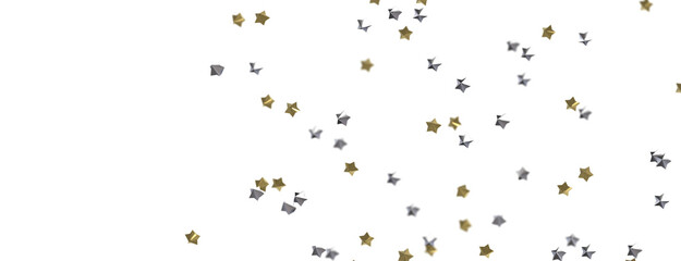 XMAS Stars - stars. Confetti celebration, Falling golden abstract decoration for party, birthday celebrate,