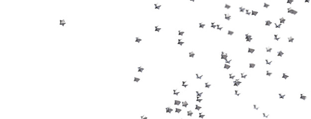 Astral Downpour: 3D Illustration Brings a Shower of Gold Stars