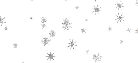 Sparkling Snowfall: Dynamic 3D Illustration of Falling Christmas Snowflakes