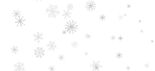 Flurry of Snowflakes: Radiant 3D Illustration Showcasing Falling Festive Snow Crystals