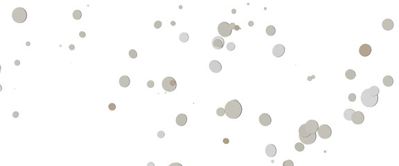 gold confetti background, isolated on transparent background