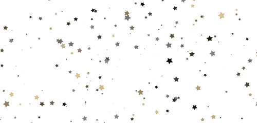 Twinkling Yuletide Skies: Breathtaking 3D Illustration of Falling Christmas Starlights