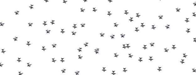 Festive Celestial Cascade: Mesmerizing 3D Illustration of Descending Christmas Stars