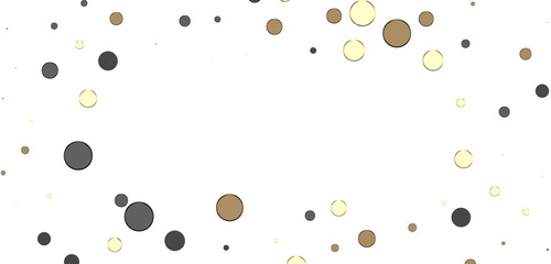 Shimmering Bliss: Mesmeric 3D Illustration Depicting Glistening gold Confetti
