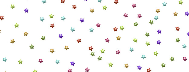 colourful  XMAS stars background, sparkle lights confetti falling. magic shining Flying christmas stars on night