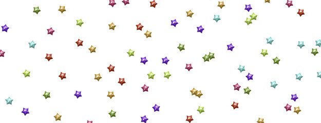 colourful  XMAS stars background, sparkle lights confetti falling. magic shining Flying christmas stars on night