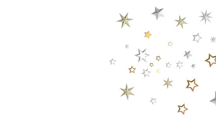 Christmas Star Plummet: Astonishing 3D Illustration Depicting Falling Holiday Stardust