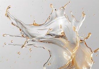 dynamic and elegant depiction of fluid movement