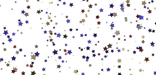 XMAS Stars - Festive christmas card. Isolated illustration white background. -