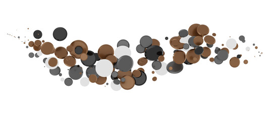 gold  Burst: Astonishing 3D Illustration of Bursting gold Confetti