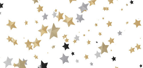 XMAS Holiday golden decoration, glitter frame isolated -