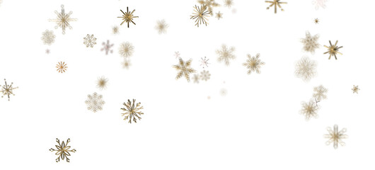 Sparkling Snowfall: Dynamic 3D Illustration of Falling Christmas Snowflakes