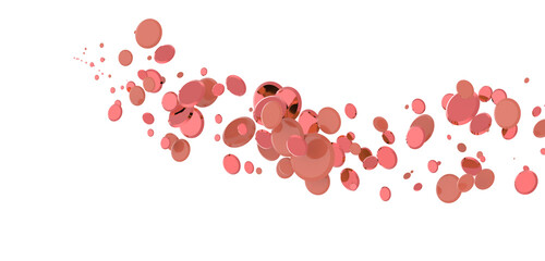 confetti png. red confetti falls from the sky.