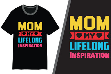 Mom T-shirt Design. Mother's Day t-shirt design. Typography mom t-shirt design