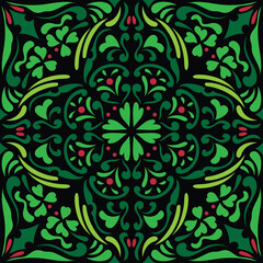 seamless pattern with flowers