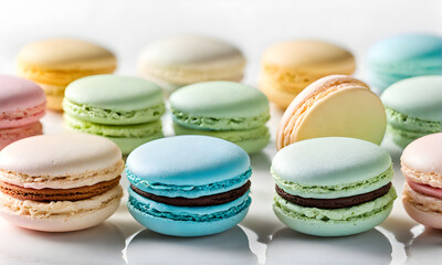 Fototapeta premium Assorted Macarons