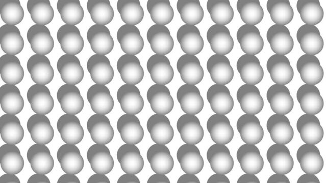 Abstract grid circle and roating shadow circle animation on background