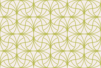 Luxury art deco seamless pattern. Abstract vector background. Geometric damask texture.