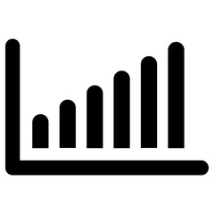 statistic icon, simple vector design