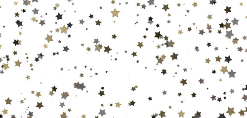 XMAS Stars - Festive christmas card. Isolated illustration white background. -