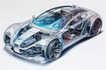 Transparent High-Performance Sports Car Concept