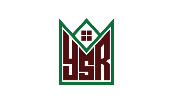 YSR initial letter real estate builders logo design vector. construction, housing, home marker, property, building, apartment, flat, compartment, business, corporate, house rent, rental, commercial