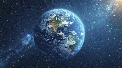 World Earth Day showcases a montage of Earth from space, emphasizing its natural beauty and wonders.