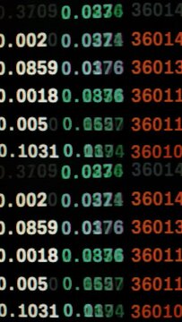 trading data and code in vertical