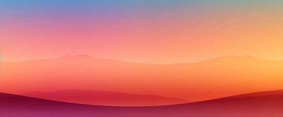 Fototapeta premium Sunrise gradient backdrop alive with vibrant hues, igniting inspiration for graphic design compositions with its radiant colors.