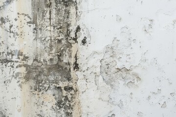 black mold on the white wall in bath