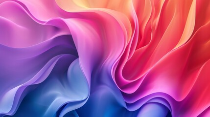 Obraz premium Abstract trendy Colorful geometric Background with gradient. Liquid color backdrop design. Fluid shapes composition.