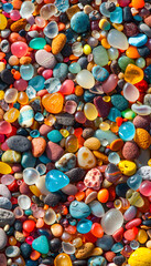 Fototapeta na wymiar Colorful Pebbles