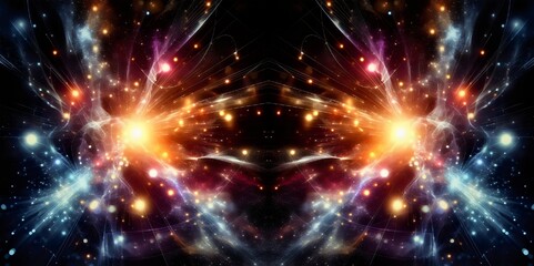 Fototapeta premium 3D surreal illustration. Sacred geometry. Mysterious psychedelic relaxation pattern. Fractal abstract texture. Digital artwork graphic astrology magic