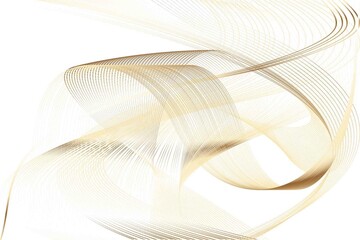 Abstract Beige and White Pattern with Waves. Striped Linear Texture. Raster. 3D Illustration