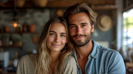 portrait of couple in the city