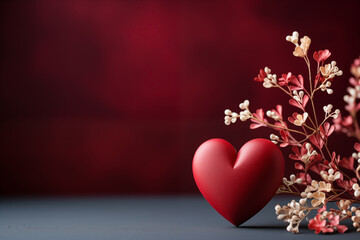 Valentine background with hearts