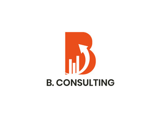 Intial B with Consulting logo in the business company design.
