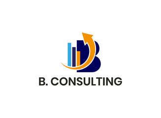 Intial B with Consulting logo in the business company design.
