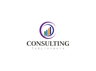 Obraz premium Creative Consult logo icon vector isolated.