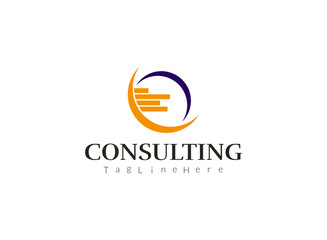 Creative Consulting Concept Logo Design Template
