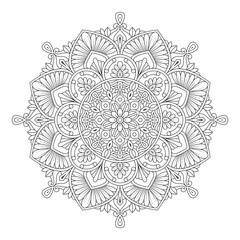 Floral mandala Ornament Pattern design vector illustration