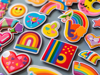 Vibrant Pride Stickers: Show Your Support for LGBTQ+ Community