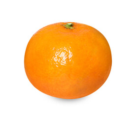 Fresh ripe juicy tangerine isolated on white