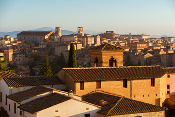Perugia historic center old skyline