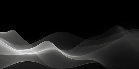 abstract black and white wave background. line graph with a light and dark 
