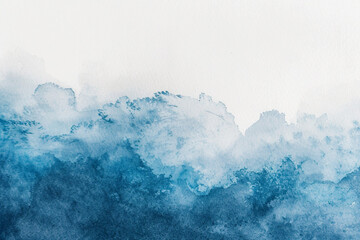 The spot is light blue, gradient, watercolor background. The wave, the sea.