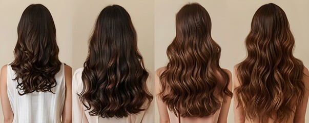 Before-and-After: Hair Treatment's Transformative Effects. Concept Hair Transformation, Beauty Makeover, Salon Session, Treatment Results